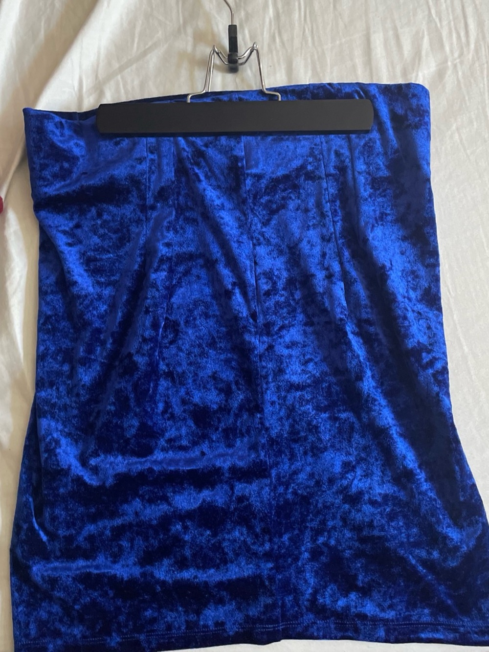 Forever 21 Royal Blue Velvet Mini Skirt
